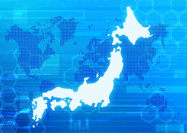 日本地図の画像