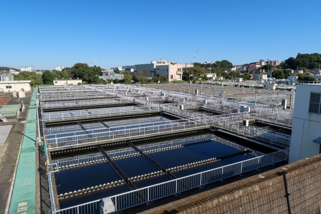 水再生センターの下水処理施設