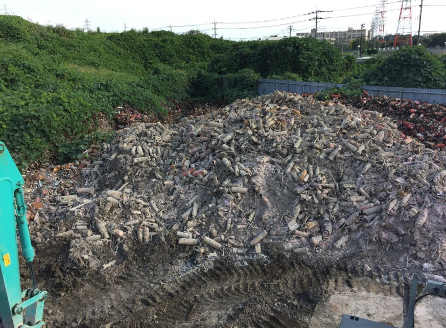 さいたま市放置消火器撤去作業