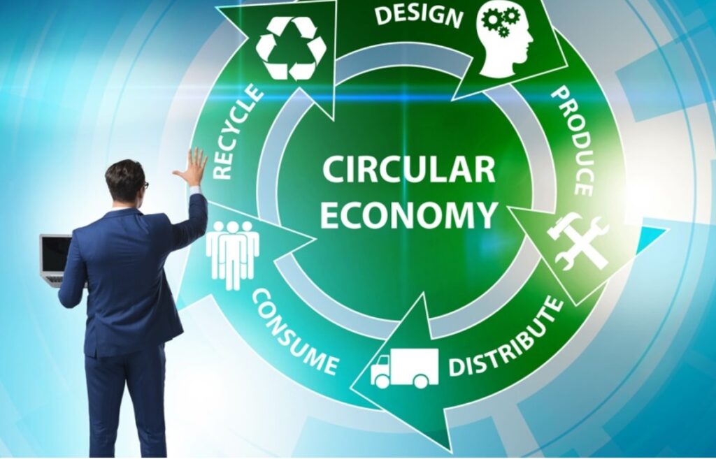 資源循環のイメージ　と男性